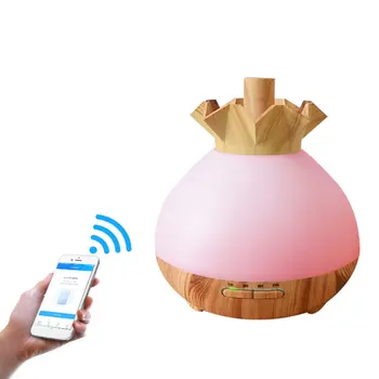 

Smart Wifi Wireless Aroma Essential Oil Diffuser Ultrasonic Air Humidifier LED Lights Phone App And Voice Control