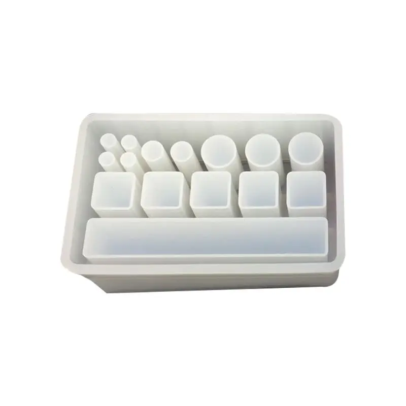 

DIY Handmade Crystal Epoxy Mold Rectangular Lattice Lipstick Storage Box Mould