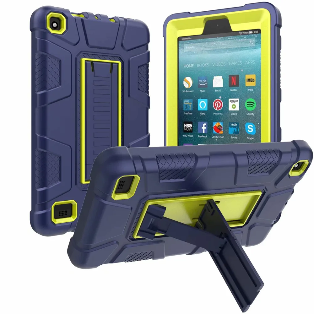 silicon case for new amazon kindle fire 7 tablet case 9th generation 2019 relase funda cover for amazon new fire 7 9th 2019 2017