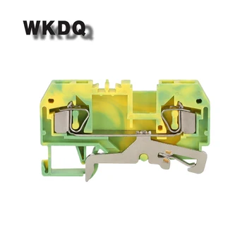 

10pcs 281-907 Equivalent to Ground Din Rail 2-Conductor Terminal Block PE With The Same Shape to Universal Connector