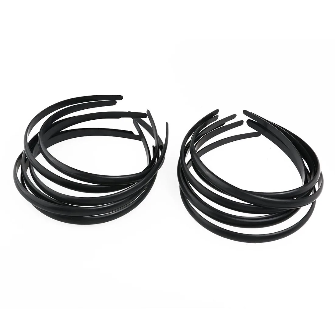 10pcs Plain Lady Plastic Hair Band Headbands No Teeth Headwear Girl Hair DIY Tool Accessories White Black