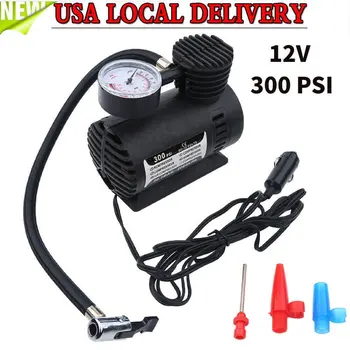 

Portable Car Accessories Automotive Durable Vehicle Mini Air Compressor 300 PSI Tire Inflator Pump 12V Car Parts