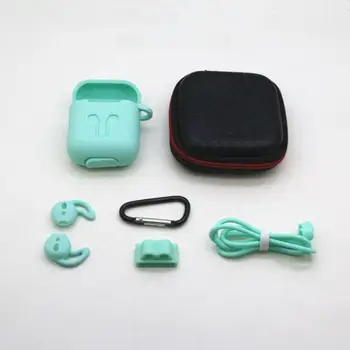 

7Pcs/Set Silicone Wireless Bluetooth Earphones Case For Apple AirPods Accessories Case Kits i10 i12 TWS Earphone Cover