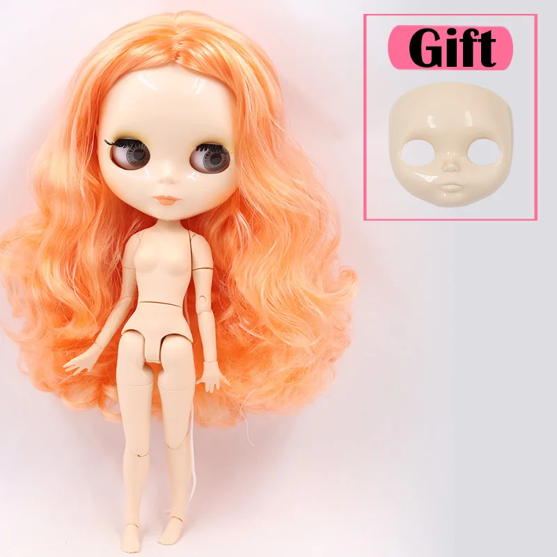 ICY Blyth Кукла № 2 глянцевое лицо белая кожа сустава тела 1/6 BJD Специальная цена 1/4 BJD, Pullip, Jerryberry, Licca игрушка подарок - Цвет: doll face