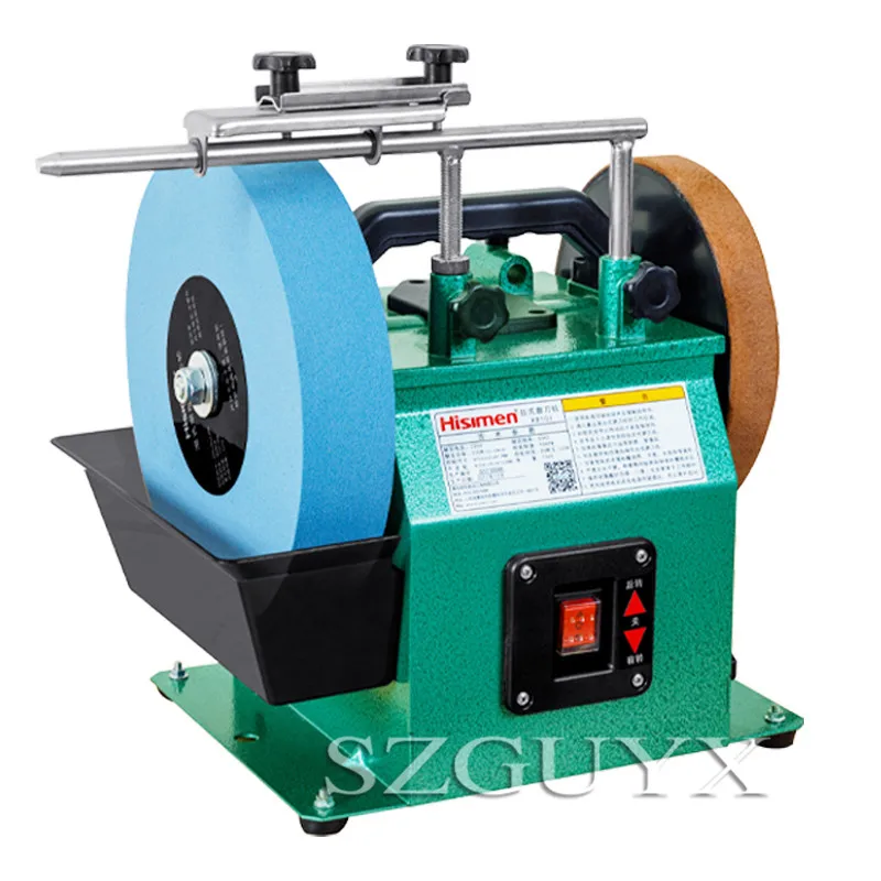 Positive and negative white corundum grinding machine Low speed grinder polishing machine 10 inch desktop knife sharpener