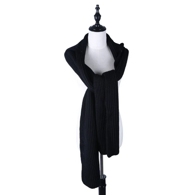 220 см унисекс шарф большой размер Женская шаль-шарф осень зима модный плотный палантин шарф теплый палантин ложный шарф с капюшоном