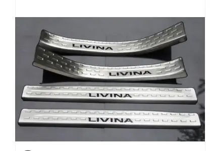 Добро пожаловать педаль ограничена подходящей для Nissan Livina арматуры, для 07-19 Livina из нержавеющей стали добро пожаловать педали украшения - Цвет: Многоцветный