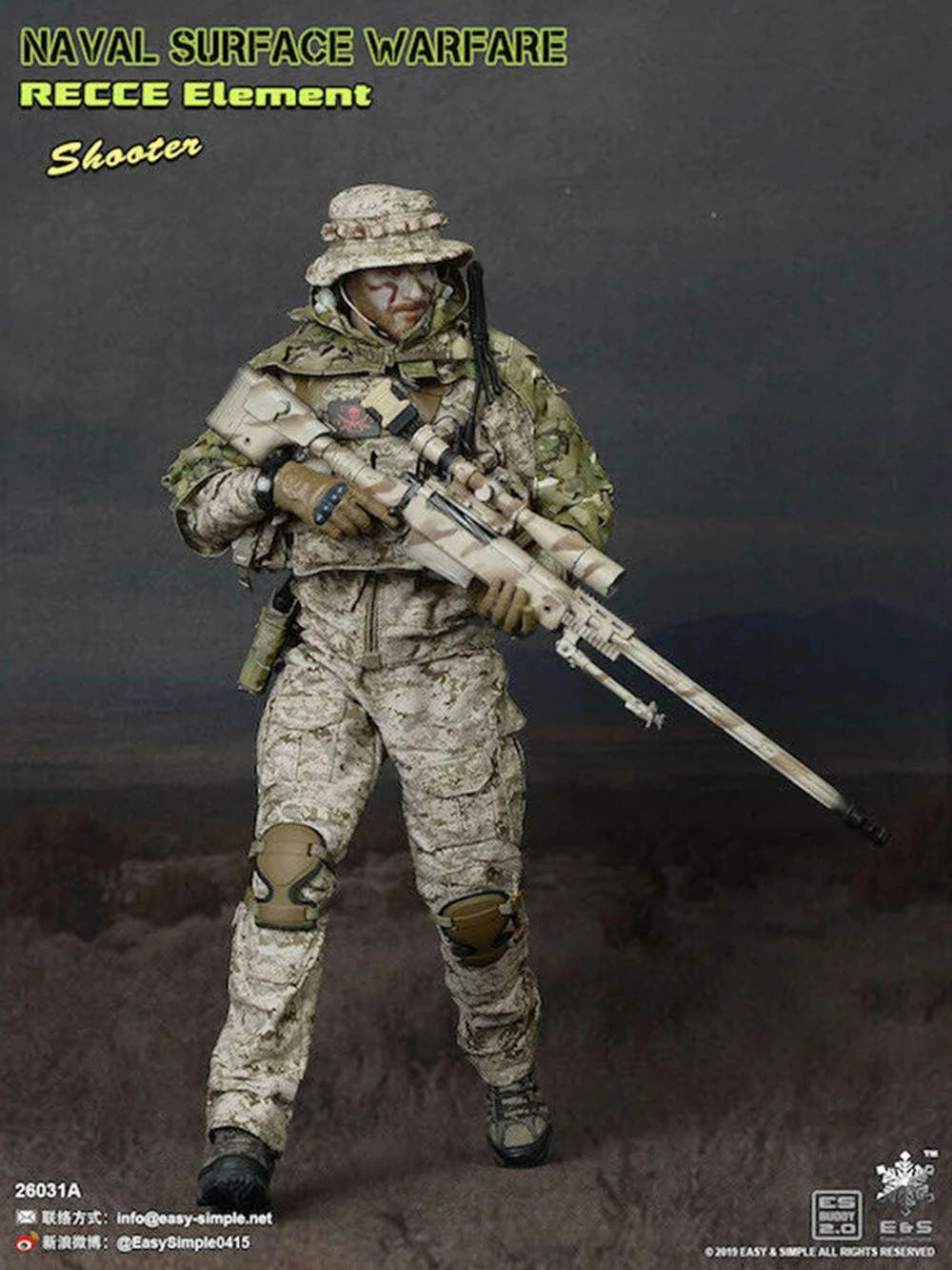 1/6 шкала для коллекции Easy& Simple ES 26031A военно-морская поверхность войны RECCE команда стрелок модель с фигурой тела