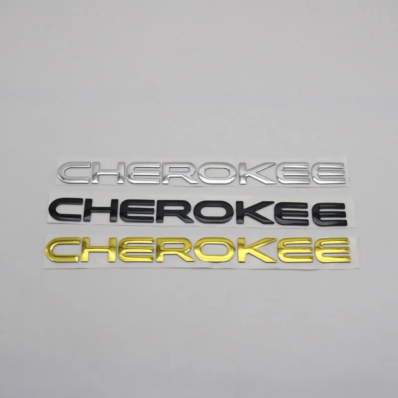 Для Cherokee эмблема логотип Наклейка 3D надпись слово задний багажник кузова