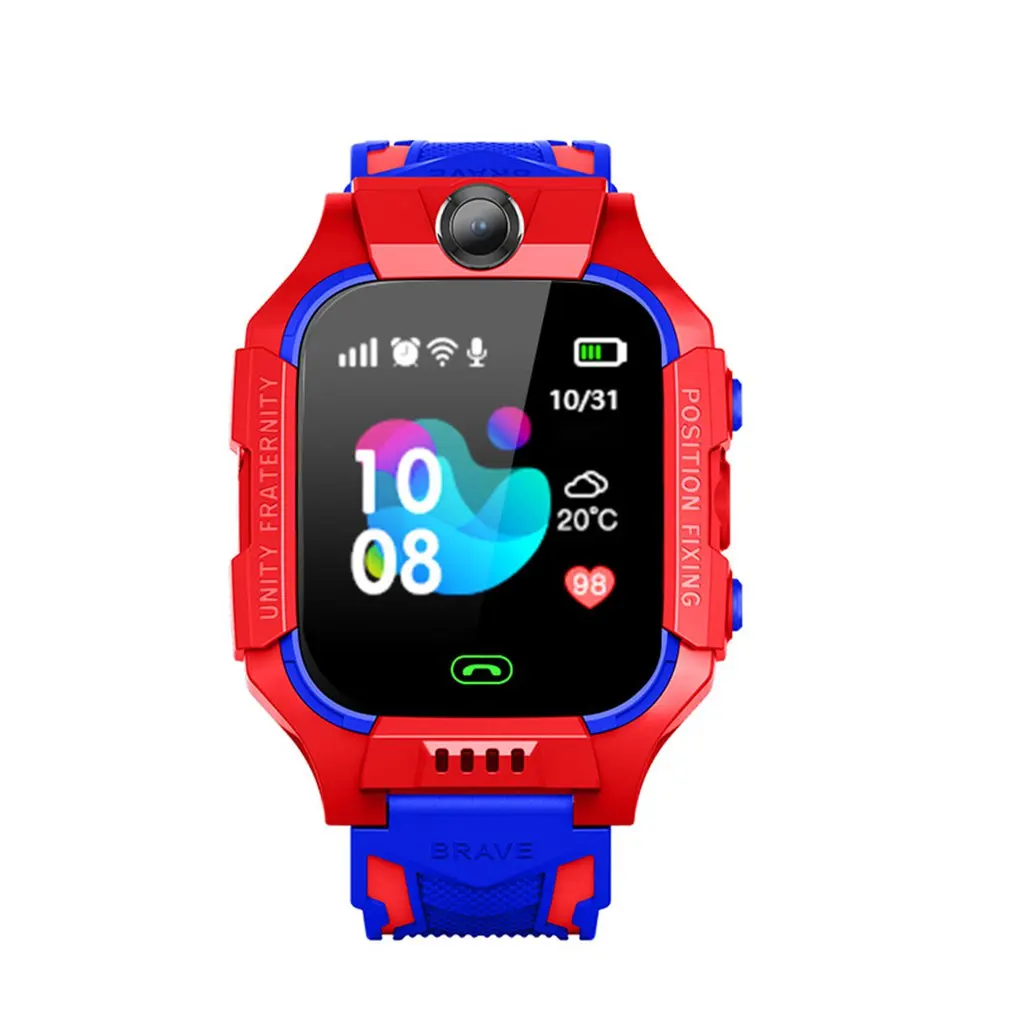 Анти-потеря Водонепроницаемый Дети Smartwatch водонепроницаемый Lbs базовая станция отслеживание позиционер S0S Sim вызов Смарт-часы с камерой - Цвет: 03