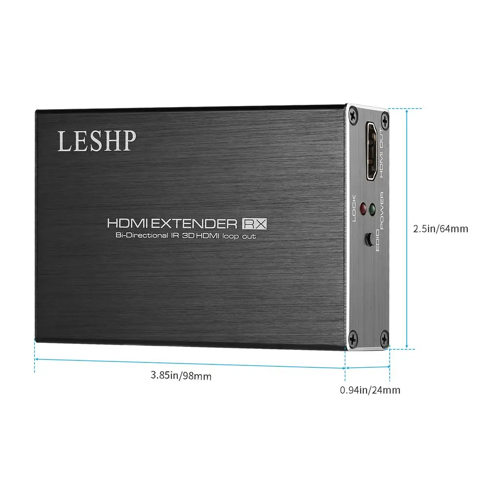 LESHP 60 м/200ft HDMI удлинитель передатчик и приемник набор двунаправленный ИК 3D HDMI петля с двойным ИК-управлением