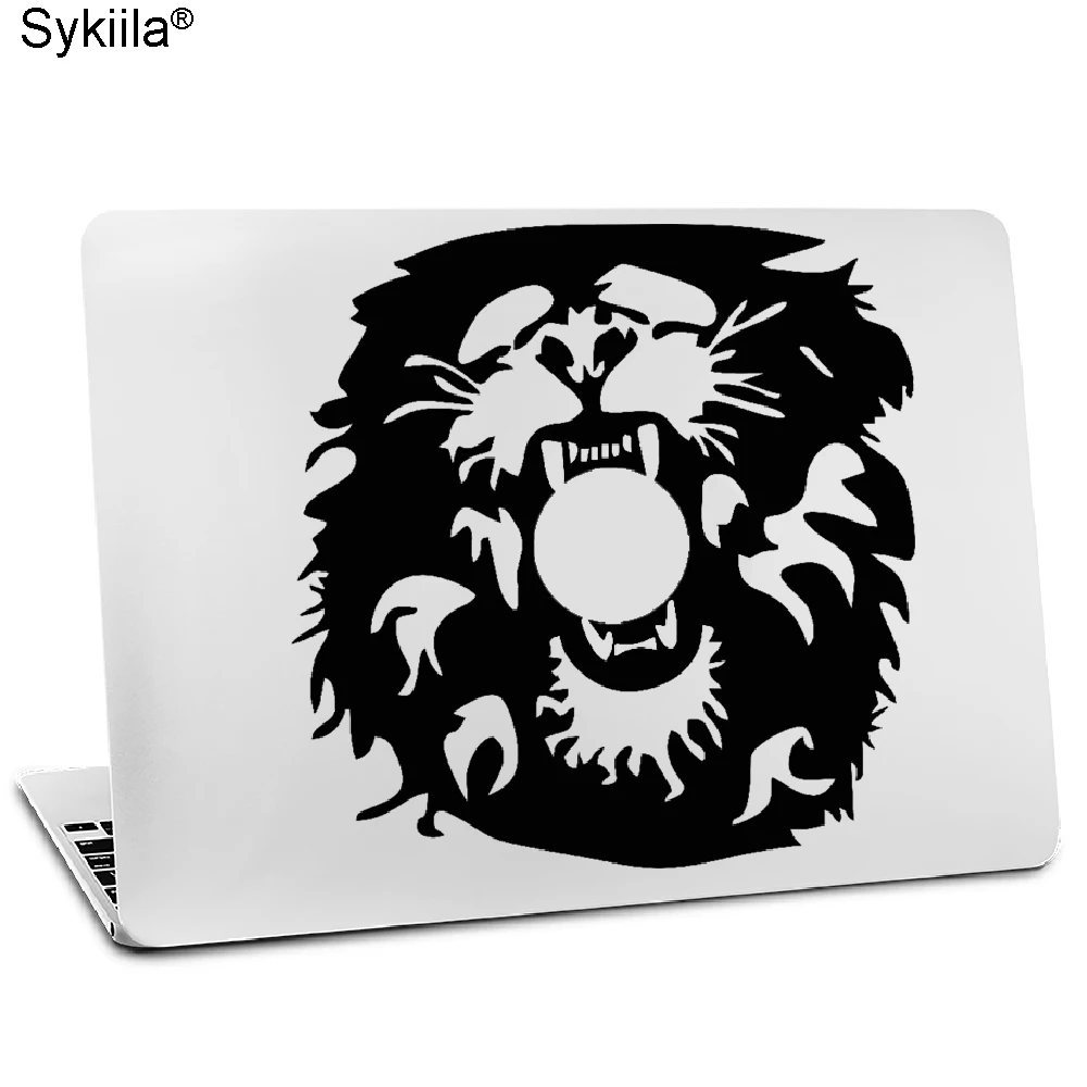 Sykiila наклейка для Macbook Air 11 12 13 Pro 13 15 16 17 виниловая наклейка на стену для ноутбука черная наклейка Карта мира Земля камера Горный Лев