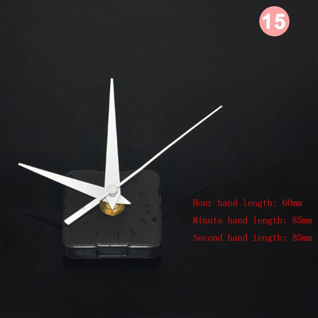 Set Wall Clock Movement Mechanism Clockwork with Hands Needles for DIY Wall Clock Repair Replacement Parts Kits 