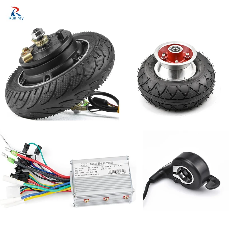 24 V 350W Kits Kunray 24V 36V 48V 350W 8 дюймов мотор для центрального движения для электрического скутера велосипеда регулятор бесщеточного двигателя комплект для переоборудования электрического велосипеда - Цвет: 24 V 350W Kits