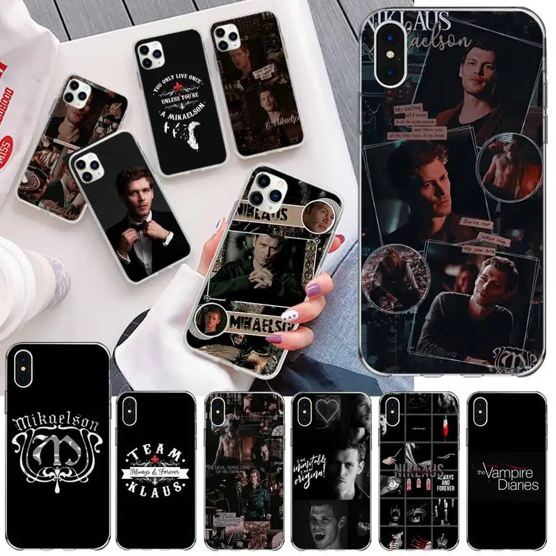 Чехол для телефона с Клаусом микелсоном дневниками вампира iphone 12 11 Pro Max Mini XS 8 7 6 6S