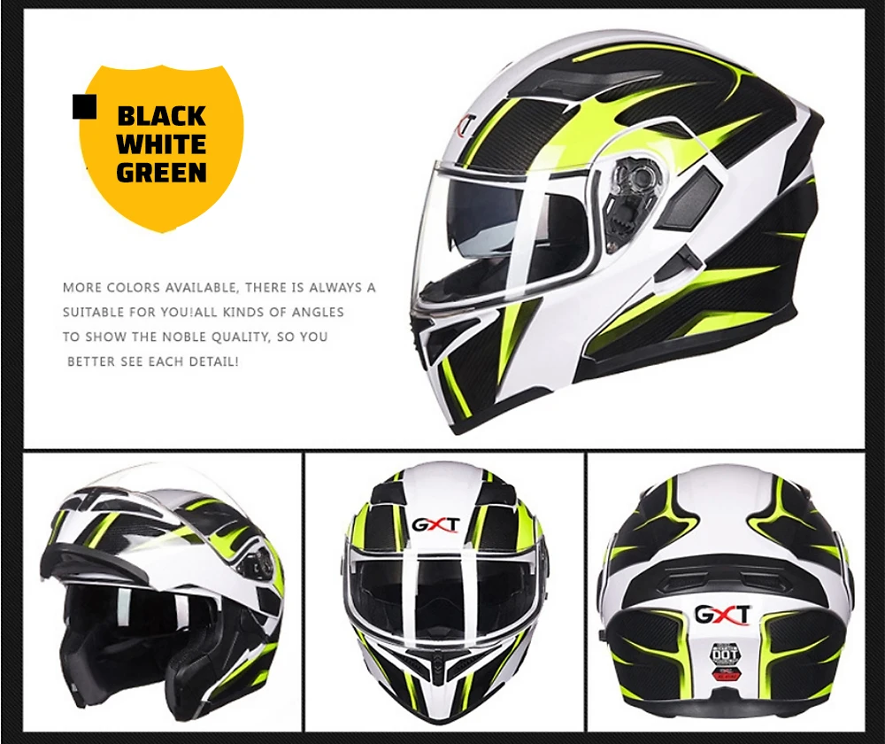 GXT мотоциклетный шлем флип-ап Capacete da Motocicleta мотошлем шлем двойной объектив гоночный шлем для верховой езды шлем для мотокросса