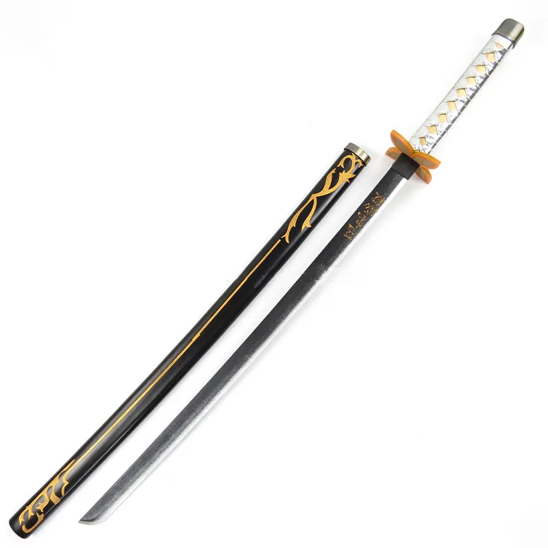 Shinobu Kocho Prop Cosplay Replica Sword with Sheath Anime Demon Slayer Kimetsu No Yaiba Cosplay Props Wooden Sword Weaopns