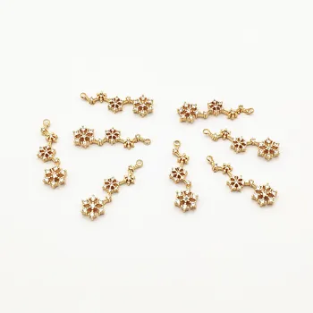 

New arrival! 32x10mm 50PCS Cubic Zirconia flower shape charm for Hand Made Earrings DIY parts,Jewelry Findings & Component