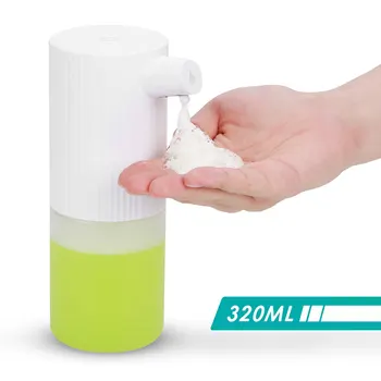 

320ml Automatic Foam Soap Dispenser Touchless Foaming Infrared Motion Sensor Hands-Free Soap Pump Dispenser For Bathroom Kitchen