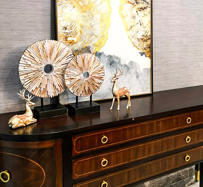 Американский стиль крыльцо/ТВ шкаф/гостиная украшения ручной работы Смола солнце ремесло/украшения