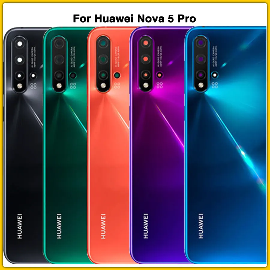 nova 5 Pro задний Чехол для huawei nova 5 pro крышка батареи дверь задняя крышка