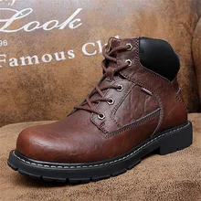 New style men's leather high-top Martin boots, high-end outdoor tooling boots,winter leather boots,hiking boots,motorcycle boots