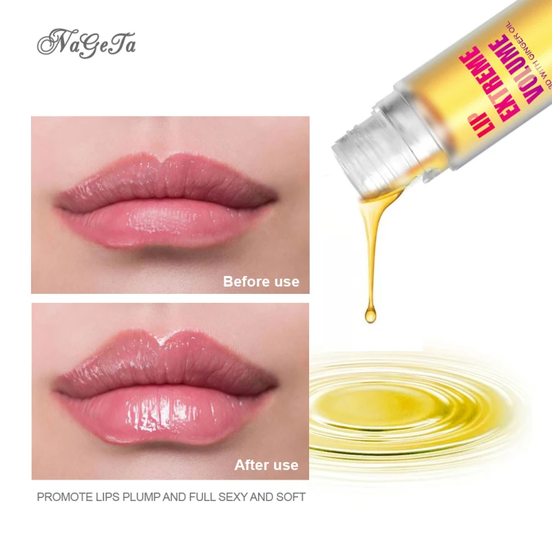 

NAGETA Enhances Plump Lips Care Tool Essence Oil Ginger Peppermint Lip Mask Lip Balm Plant Lip Care Essence TSLM1