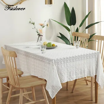 

EXCELSIOR Nordic Pastoral Retro Restaurant Coffee Cotton Lace Tablecloth Cotton Dining Table Cover Obrus Tafelkleed