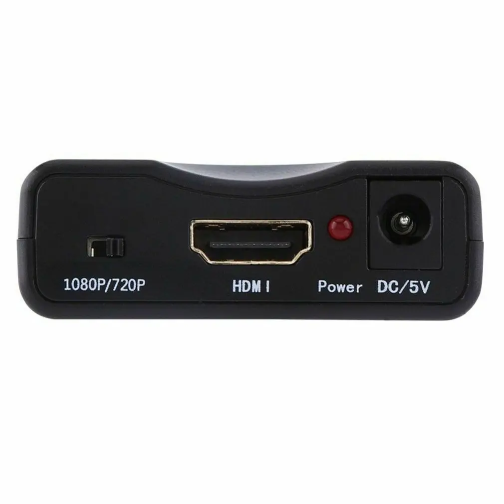  SCART Al Convertitore di HDMI Video Audio Adattatore di Segnale 1080P Convertitore di HDMI Supporto