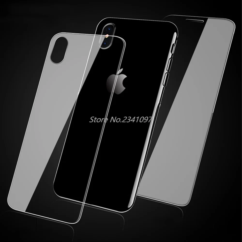 Закаленное стекло для Iphone XS MAX XR X 6 7 8 10 Plus 5s 5c Se 4 4S защита экрана переднее и заднее |