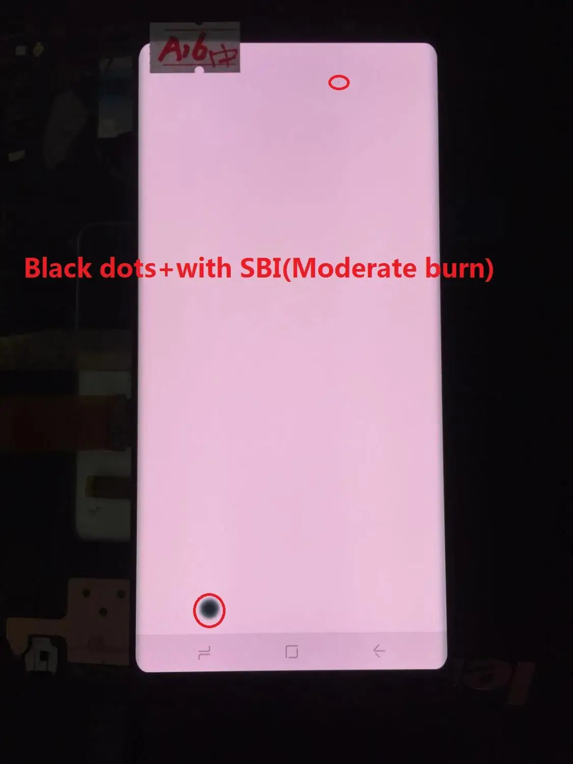 AMOLED lcd для SAMSUNG Galaxy дисплей NOTE8 lcd N950U N950A N950F кодирующий преобразователь сенсорного экрана в сборе с черной точкой - Цвет: NO.A16