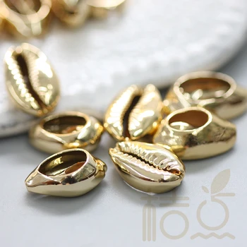 

Plated or Enamelled Real Natural Sea Snail Charms - NO HOLE (G145)