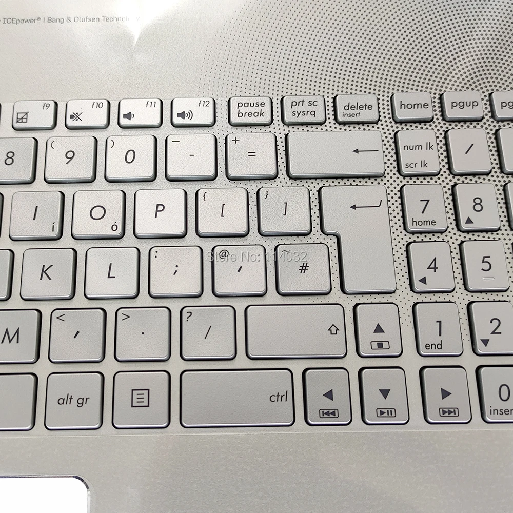 Placement Eplacement 5551 Tin Tin Tin Atin Ririririritish Uro Uro Ackacklit Eyeyboard Rest Almrest para 555555555555551j555555551555555555555ililver Over sobre 90n071130300 0 - Imagem 3