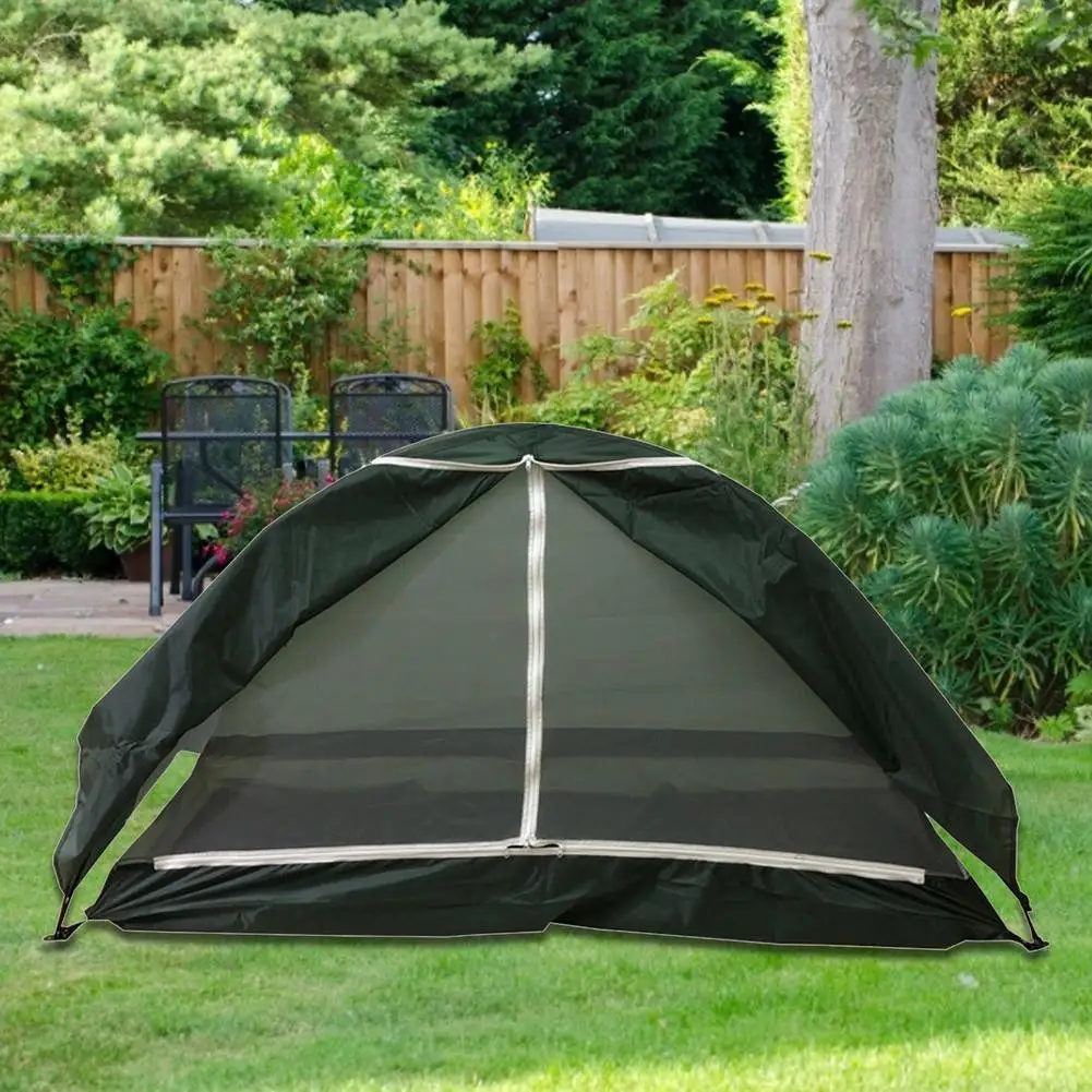 

Outdoor Camping Hiking Tent Travel 1 Person Sunshade Off-ground Single Tent