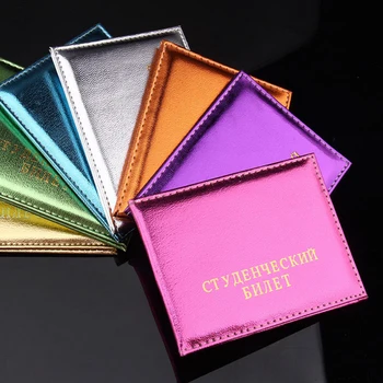 

Smooth PU Leather Women Passport Holder Travel Passport Protection Cover Russian Student Unisex Card Case Man Card Holder