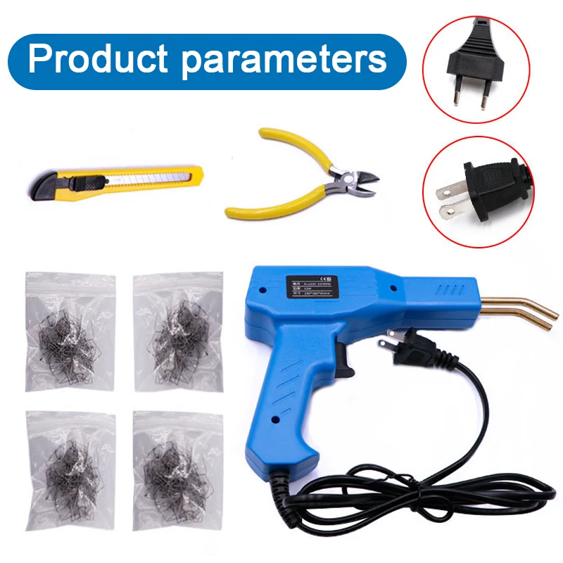 100/500Pcs Hot Stapler Plastic Welding Repair Standard Pre Cut Wave Staples Bumper Bodywork Repair Hot Staplers Machine Tools arc welders