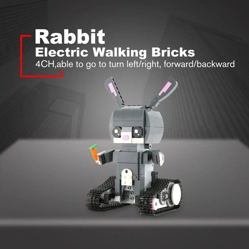 Legoing Creator Technic Movie Rabbit with Remote Control Electric Walking Bricks Car Building Blocks Legoings Best Gifts