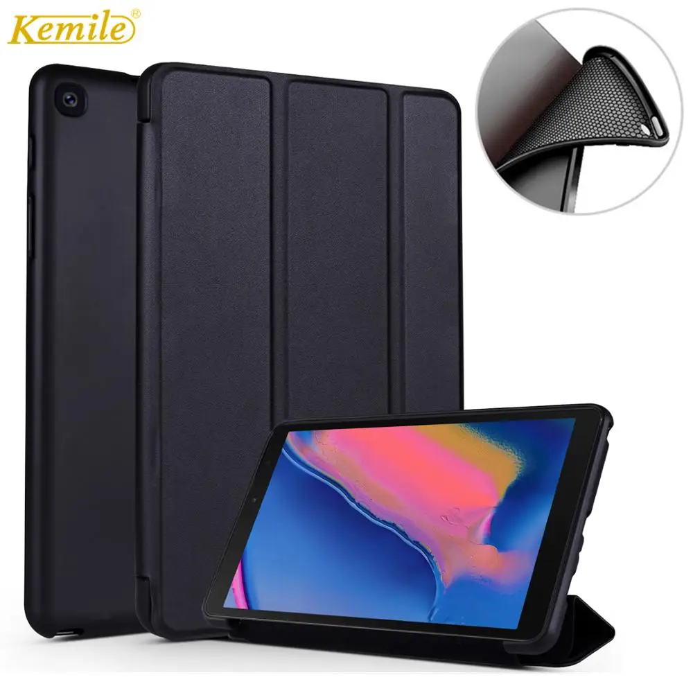 Мягкий чехол из ТПУ для Samsung Galaxy Tab A 8 0 SM P200 2019 ультратонкая подставка P205 funda|Чехлы