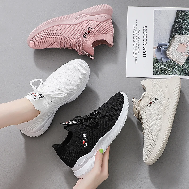 Sneakers Women Running Shoes Comfortable Breathable Outdoor Sports Shoes Lightweight Casual Walking Shoes Wear-resistance