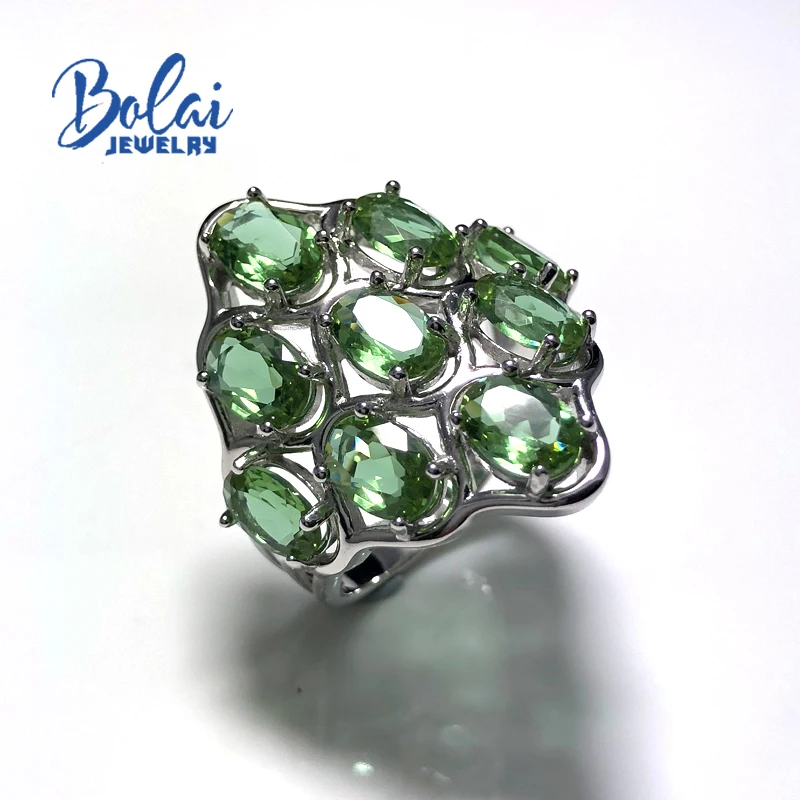 Bolaijewelry, кольца Zultanite из стерлингового серебра 925 пробы, большие размеры, кольца, создаваемые цвета, меняющие драгоценный камень для женщин, повседневная одежда, ювелирные украшения