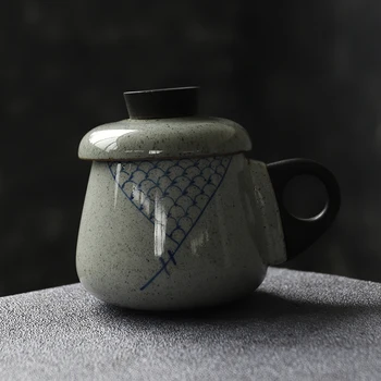 

LUWU ceramic tea mugs with filters handmade coffee cup teacup drinkware 320ml