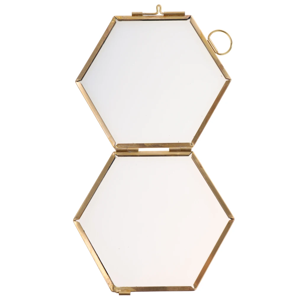 Clear Metal Photo Frame Wall Display, Card Holder with Locket Closure, 3.46-Inch-by-3.35-Inch, Pack of 5