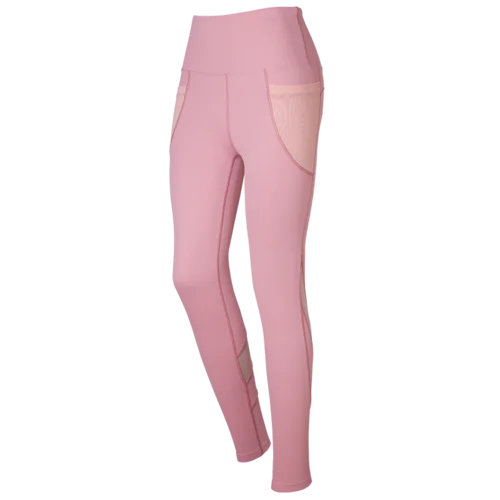 Pink Gaganight Быстросохнущий готический Леггинсы для женщин модные ботильоны-Длина дышащие леггинсы для фитнеса спорта, однотонная, сшитая из отдельных частей карман из сетчатой ткани - Цвет: Pink