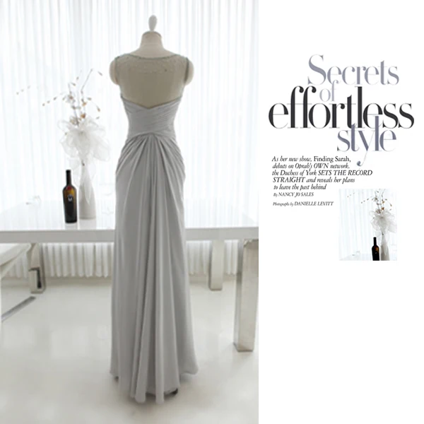 Robe de soiree, серое шифоновое платье с v-образным вырезом,, вечерние платья для выпускного вечера с кристаллами, vestido de festa longo robe de soiree, Платья для подружек невесты