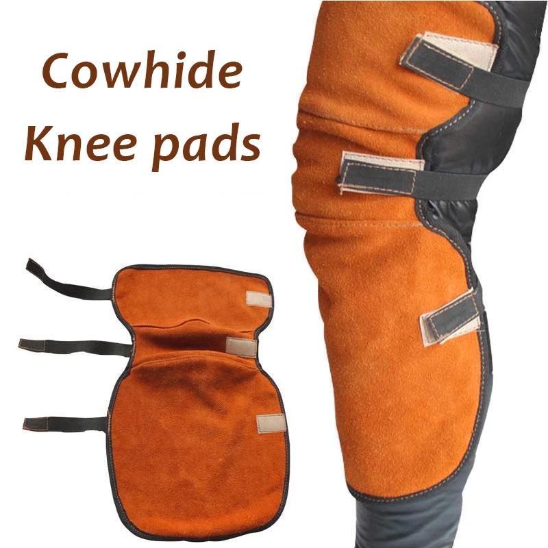 Knee Protection Pad Knee Pads Welding Protective Gear Cowhide Welding Knee Pads 1 pair