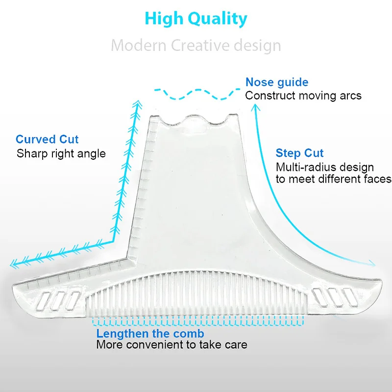 Новая расческа борода Бро формирующий инструмент секс мужской джентльмен борода отделка шаблон Стрижка волос Укладка для волос шаблон для отделки бороды модельин
