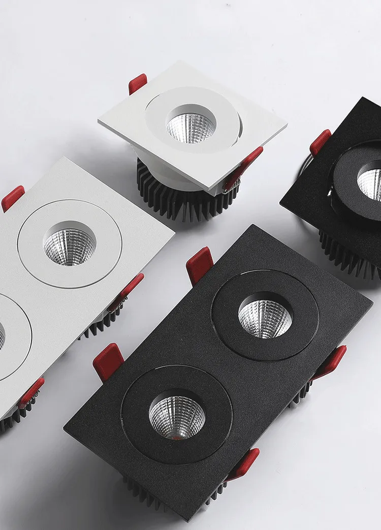 双头射灯led嵌入式长方形客厅无主灯斗胆灯吊顶暗装天花黑色筒灯-tmall_01