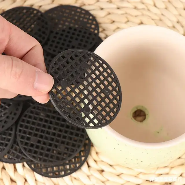 50Db Hasznos Virágcserép -Lyuk Hálónövény, 2,5 Cm, 4,5 Cm Átmérőjű Kerek Bonsai Pot Alsó Rács Szőnyegháló Vízelvezető Háló Lyuk - Image 6