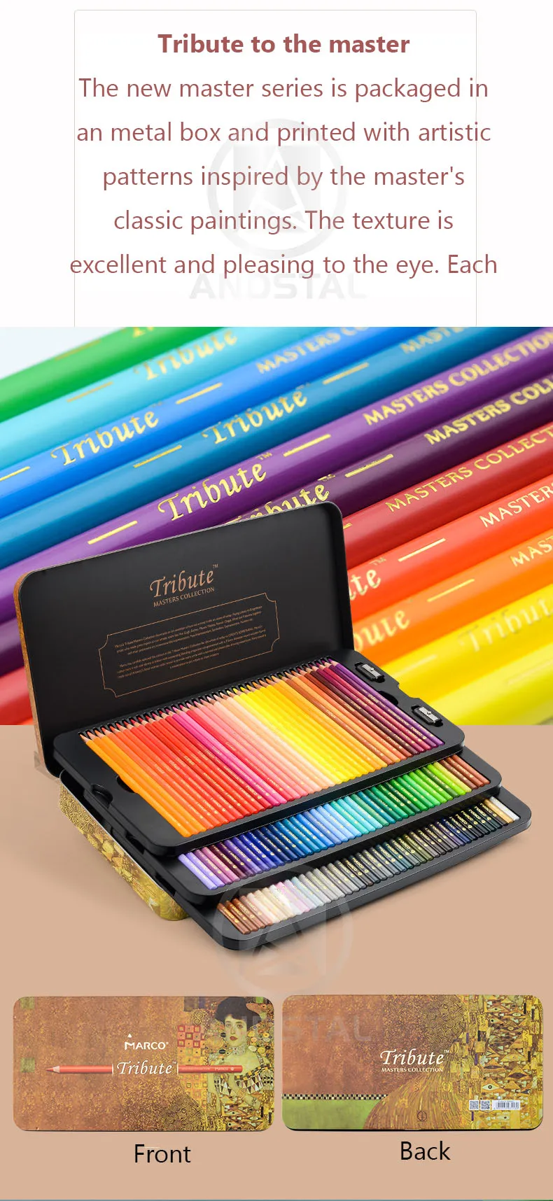 Marco Tribute MASTERS 48/72/120 Colors Artist Oil Pencil Set Professio –  AOOKMIYA