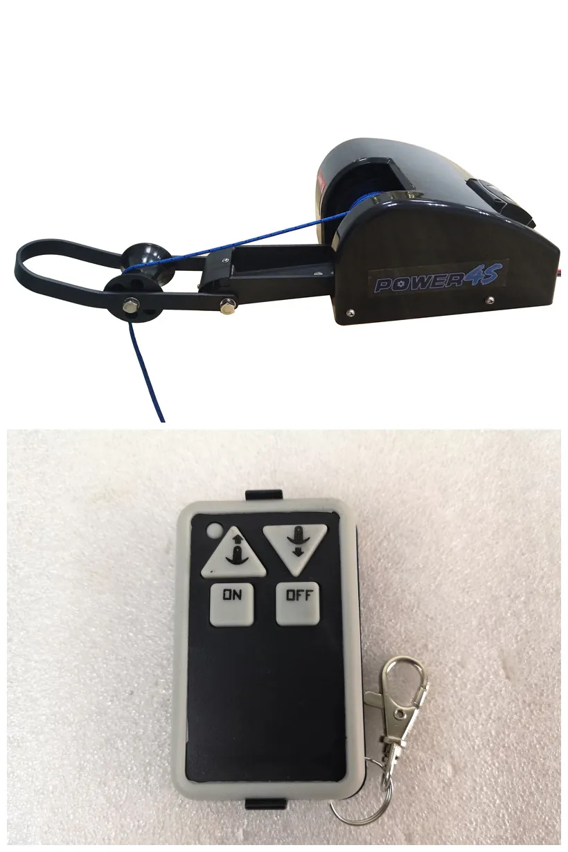 

Free Shipping 12V Wireless Remote Control Anchor Winch Windlass 35Lb For Freshwater Marine Boat Pontoon